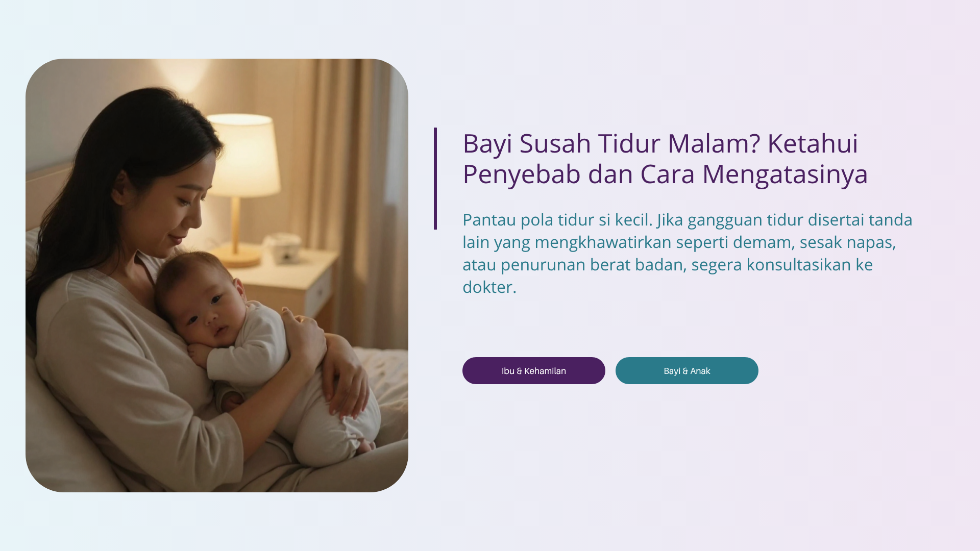 Bayi Susah Tidur Malam? Ketahui Penyebab dan Cara Mengatasinya
