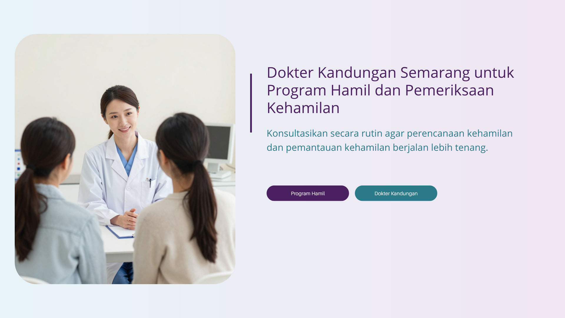 Dokter Kandungan Semarang untuk Program Hamil dan Pemeriksaan Kehamilan