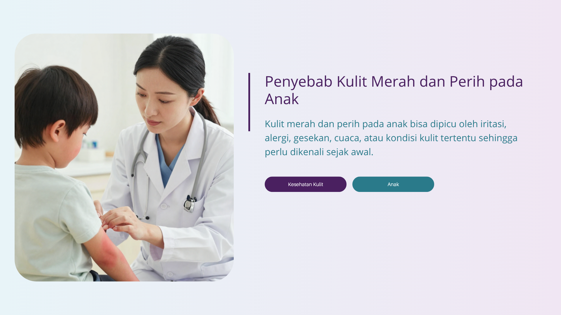 Penyebab Kulit Merah dan Perih pada Anak