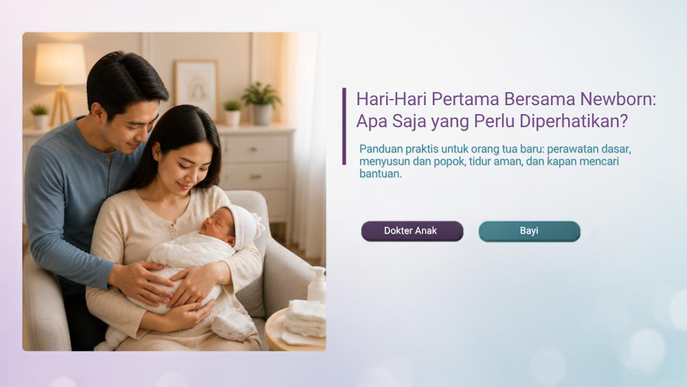 Hari-Hari Pertama Bersama Newborn: Apa Saja yang Perlu Diperhatikan? - Klinik Alunan Bunda Semarang