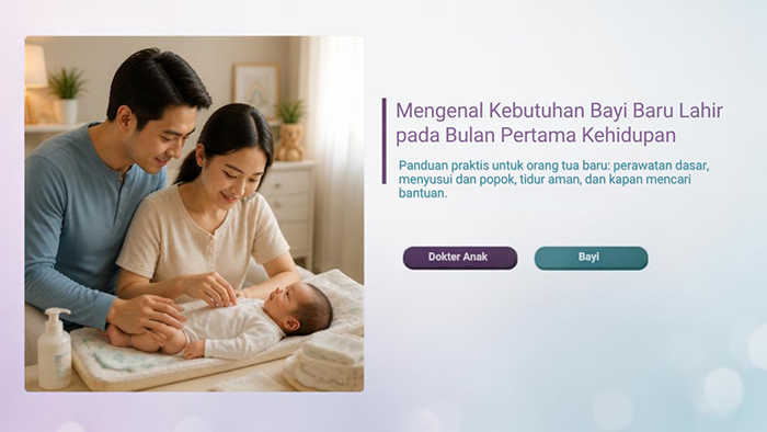 Mengenal Kebutuhan Bayi Baru Lahir pada Bulan Pertama Kehidupan - Klinik Alunan Bunda Semarang