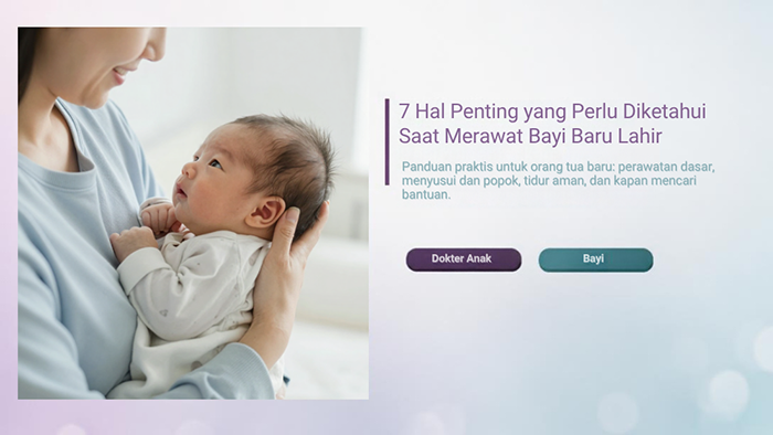 7 Hal Penting yang Perlu Diketahui Saat Merawat Bayi Baru Lahir - Klinik Alunan Bunda Semarang
