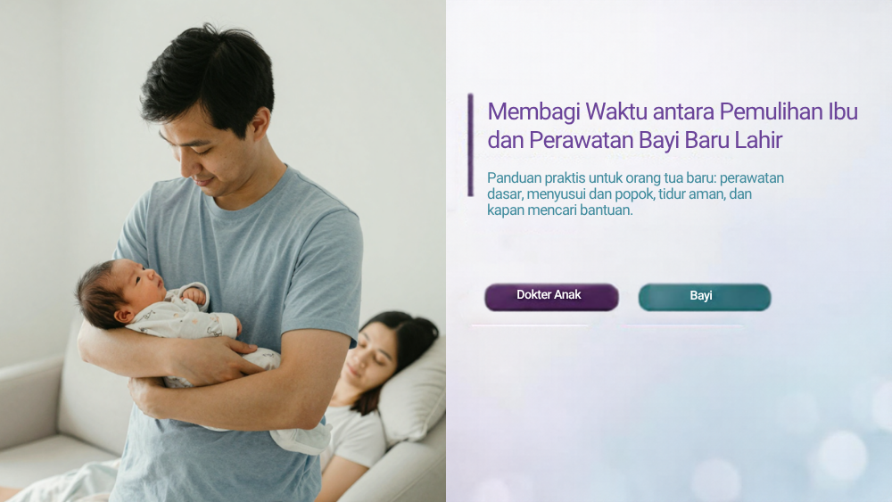 Membagi Waktu antara Pemulihan Ibu dan Perawatan Bayi Baru Lahir - Klinik Alunan Bunda Semarang