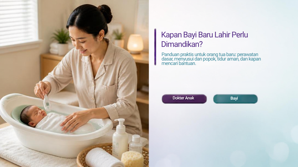 Kapan Bayi Baru Lahir Perlu Dimandikan? - Klinik Alunan Bunda Semarang
