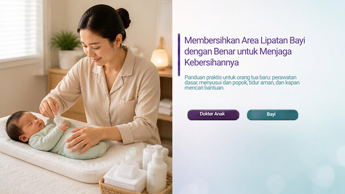 Membersihkan Area Lipatan Bayi dengan Benar untuk Menjaga Kebersihannya - Klinik Alunan Bunda Semarang
