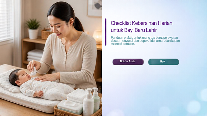 Checklist Kebersihan Harian untuk Bayi Baru Lahir - Klinik Alunan Bunda Semarang