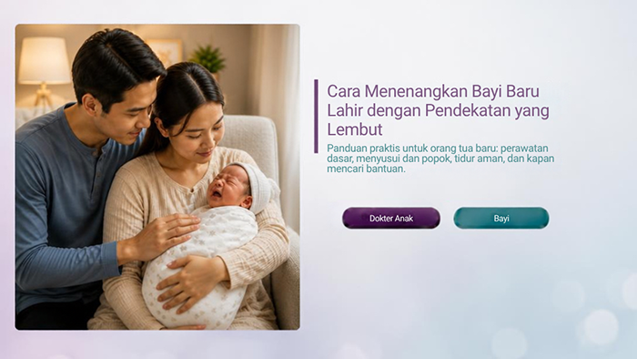 Cara Menenangkan Bayi Baru Lahir dengan Pendekatan yang Lembut - Klinik Alunan Bunda Semarang