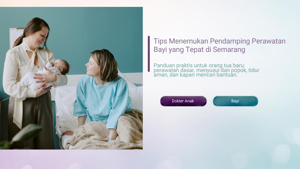 Tips Menemukan Pendamping Perawatan Bayi yang Tepat di Semarang - Klinik Alunan Bunda Semarang