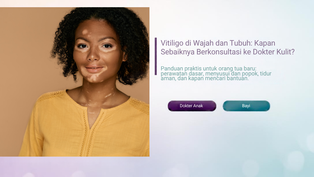 Vitiligo di Wajah dan Tubuh: Kapan Sebaiknya Berkonsultasi ke Dokter Kulit? - Klinik Alunan Bunda Semarang